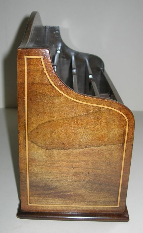 fig 2. Victorian English Marquetry Inlaid Letter or Stationery Holder