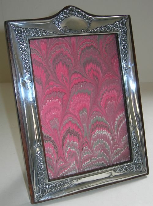 Antique English Sterling Silver Photograph Frame