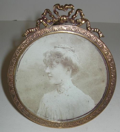 Antique French Bronze Dore Photograph Frame