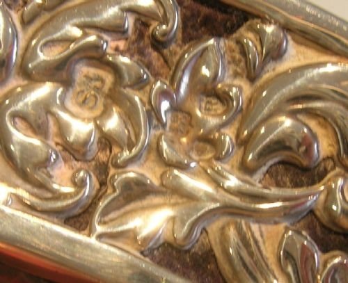 fig 1. English Victorian Sterling Silver Photo Frame - Horseshoe
