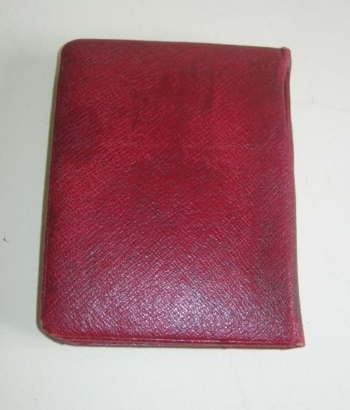 fig 1. Edwardian Sterling Silver Mounted Address Book - Birmingham 1902