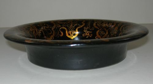 fig 1. Victorian Papier Mache Decanter Coaster / Slide