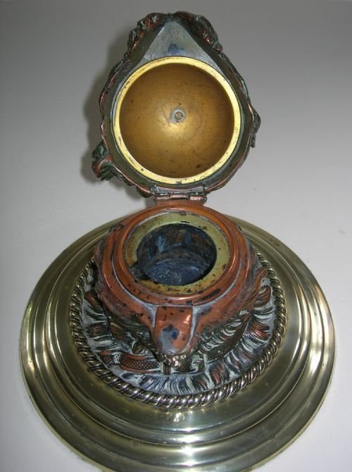 fig 2. Antique Figural Inkwell - Greyfriars Bobby - Dog - c.1880