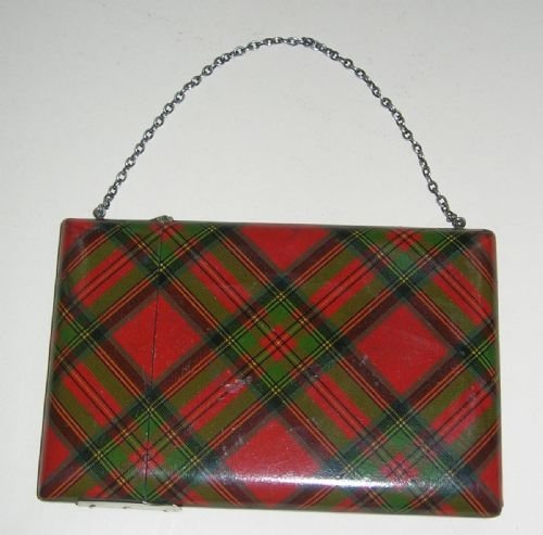 Rare Tartanware Card Case on Silver Chain - Stuart