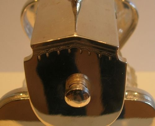 fig 1. Antique English Individual Locking Decanter Case / Tantalus c.1900