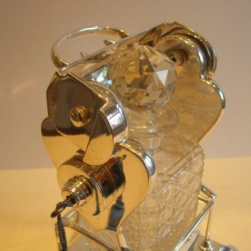 fig 2. Antique English Individual Locking Decanter Case / Tantalus c.1900
