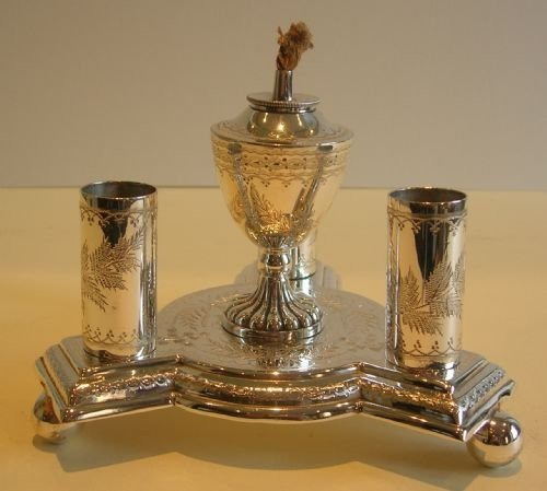 Exquisite Antique English Cigar Lighter by Mappin & Webb C.1880