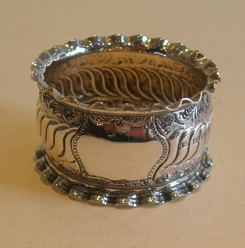 English Sterling Silver Napkin or Serviette Ring - Victorian