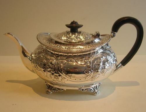 fig 1. Fabulous English Victorian Silver Plated Tea Service - Atkin Brothers c.1860