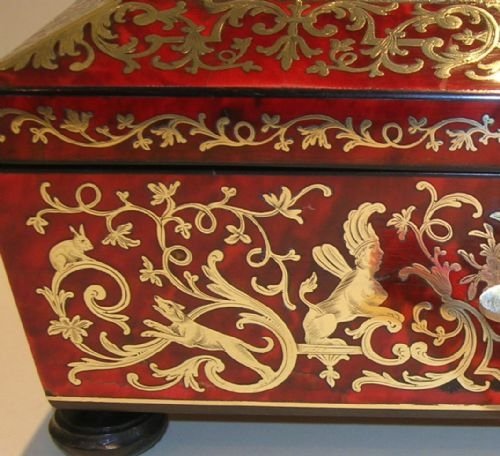 fig 2. Outstanding English Georgian Boulle Box - Museum Quality c.1820