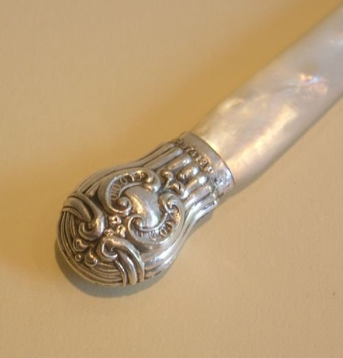 fig 1. Sterling Silver & Mother of Pearl Letter Opener - 1934