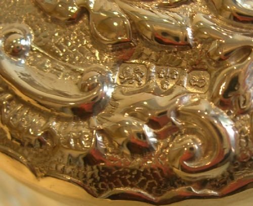 fig 1. Antique English Sterling Silver Topped Vanity Jar - 1905