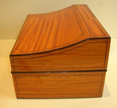 fig 1. Regency Satinwood Table Box - Unusual Shape c.1820