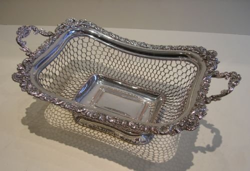 Stunning Antique Old Sheffield Plate Bread Basket C.1850
