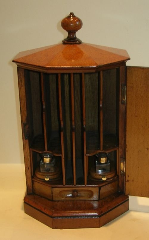 fig 2. Rare and Spectacular Victorian English Postbox Formed Stationery Cabinet c.1880