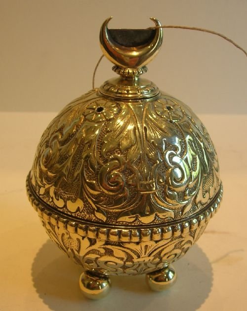 Grand Cast Brass String or Twine Ball with Cutter C.1870