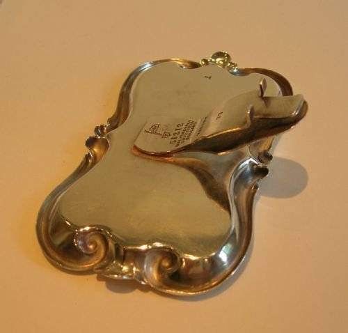 fig 1. Rare Set Six Silver Plated Plate Rests By Walker & Hall c.1890