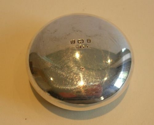 fig 1. Antique Art Nouveau Pill Box - Sterling Silver, Birmingham 1902