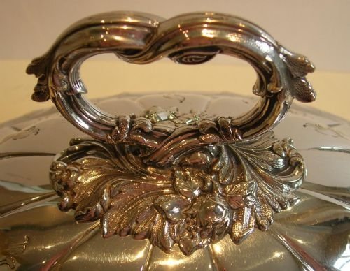 fig 1. Magnificent Antique English Meat or Food Domed Cover c.1880
