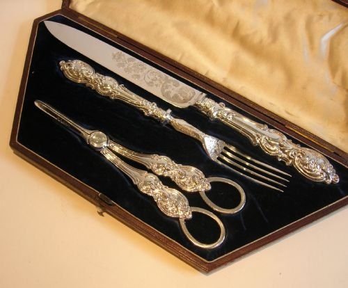 Wonderful Antique English Desert Serving Set C. 1820