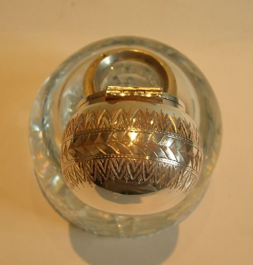 fig 3. Magnificent & Huge Partner's Desk Inkstand / Inkwell - Betjemann's