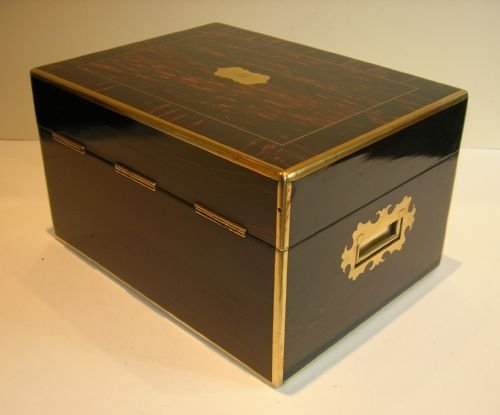 fig 2. Grand Antique English Calamander Jewelry Box c.1840