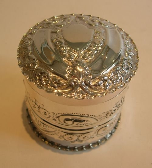 Fabulous Victorian Sterling Silver Vanity Box - 1887