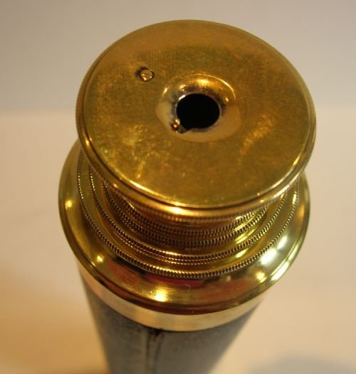 fig 1. Large Victorian Three Drawer Telescope With Cased Sun Eyepiece c.1860
