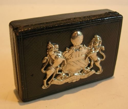 Handsome English Georgian Four Compartment Postage Stamp Box