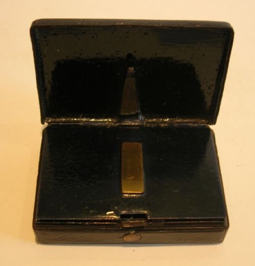 fig 1. Handsome English Georgian Four Compartment Postage Stamp Box