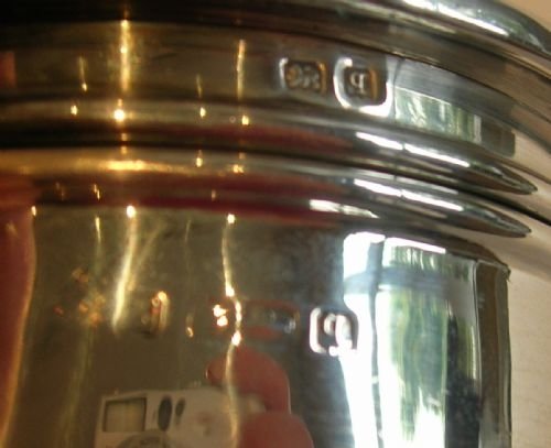 fig 1. Pretty Antique Sterling Silver Vanity Box With Interior Mirror - 1915