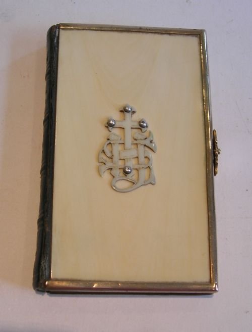 Antique English Ivory Common Prayer Book Dated 1874