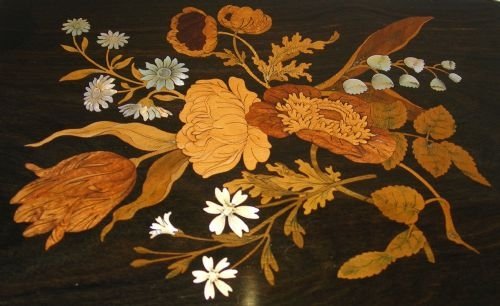 fig 1. Finest French Marquetry Inlaid Jewelry Box c.1850