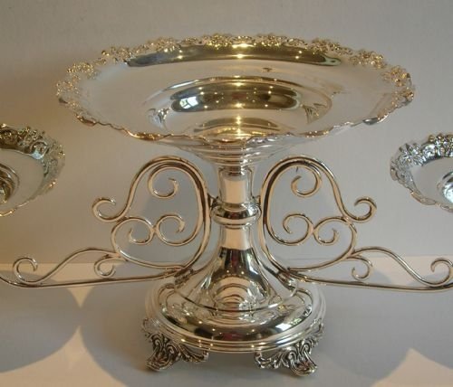 Antique English Silver Plated Centerpiece C.1900