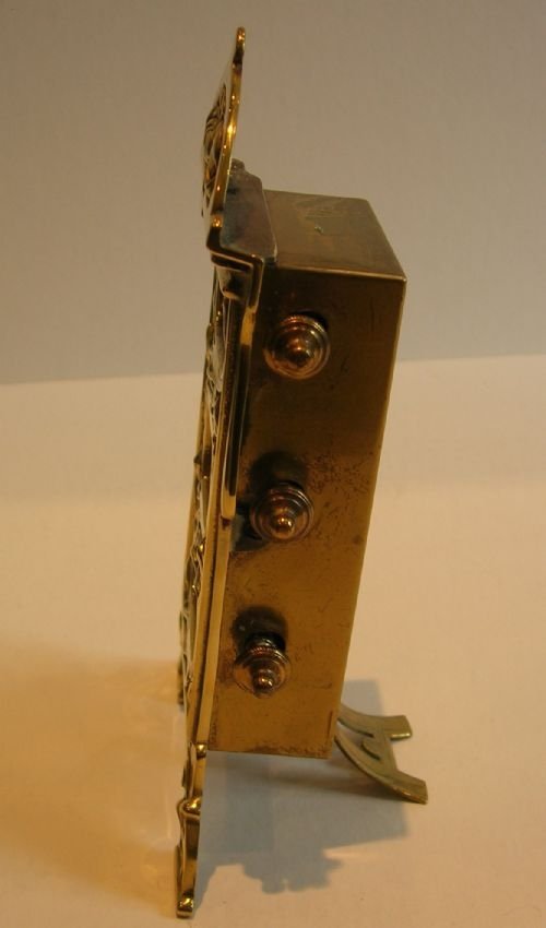 fig 1. Antique English Brass Perpetual Desk Calendar - Art Nouveau