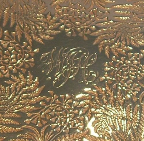 fig 1. Exceptional Antique English Silver Plated Biscuit / Cookie Box - Ferns