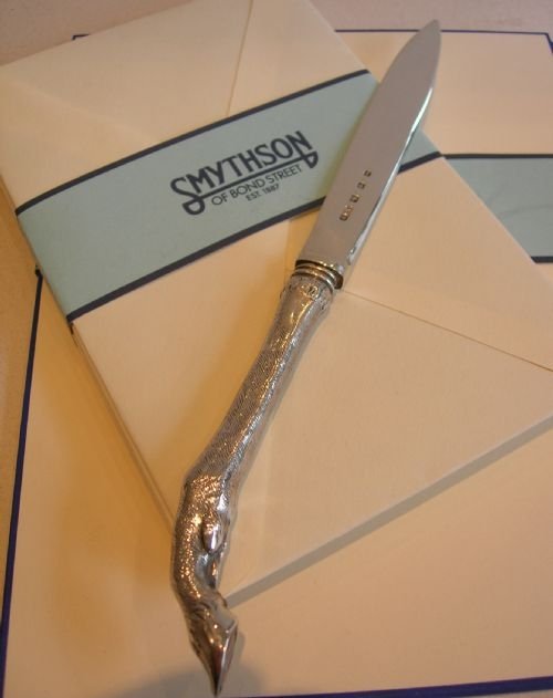 Figural Handled Letter Opener - Hoof - Sterling Silver Blade 1934
