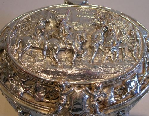 fig 2. Fabulous Victorian English Electrotype Jewelry Box c.1860