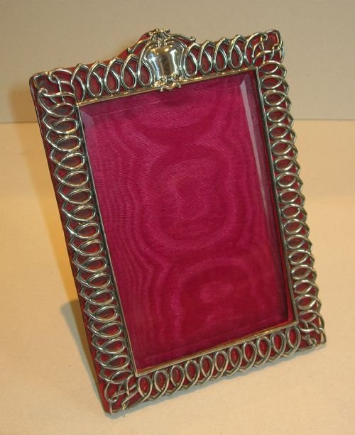 Antique English Sterling Silver Photograph Frame - 1895
