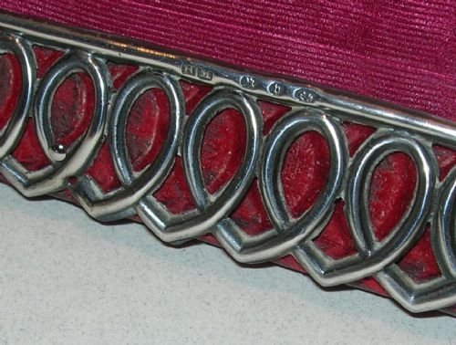 fig 1. Antique English Sterling Silver Photograph Frame - 1895