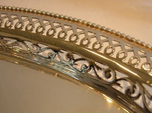 fig 1. English Victorian Pierced Inkwell Standish / Inkstand - Diamond Registration For 1866