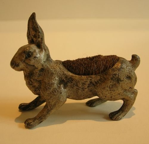 Charming Figural Pen or Nib Wipe - Hare - Glass Eyes
antiques : Desk Accessories