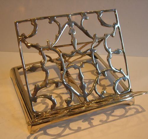 Antique English Cast Brass Book Rest / Lectern C.1880