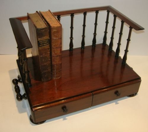 Antique English Mahogany Book Carrier C.1900/1910