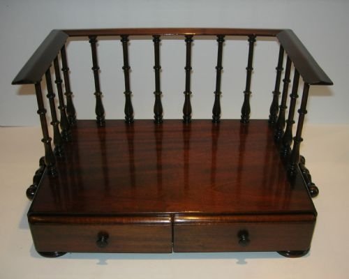 fig 1. Antique English Mahogany Book Carrier c.1900/1910