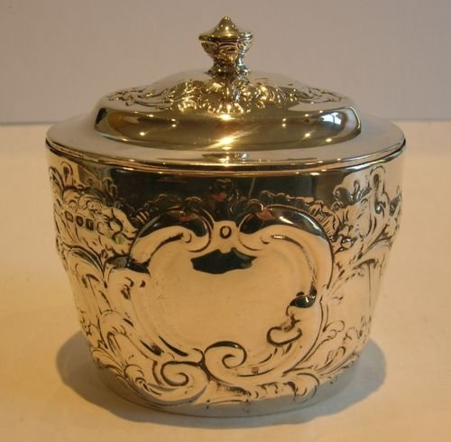 English Eighteenth Century Sterling Silver Tea Caddy - 1792