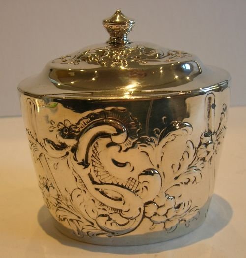 fig 1. English Eighteenth Century Sterling Silver Tea Caddy - 1792