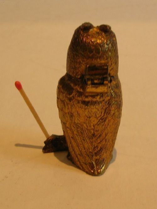 fig 1. Antique English Figural Vesta / Go-To-Bed With Original Glass Eyes c.1880