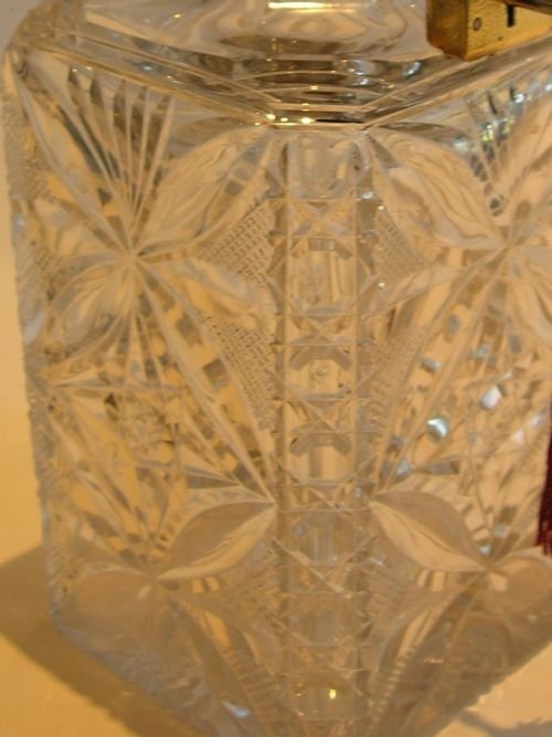 fig 2. Antique English Betjemann's Patent Locking Decanter c.1890