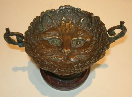 Antique Figural French Bronze Tazza - Cat C.1880